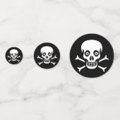 スカル＆ボーンズ 黒 widow くも ハロウィン コンフェッティ (裏面)