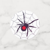 スカル＆ボーンズ 黒 widow くも ハロウィン コンフェッティ (スモール正面)