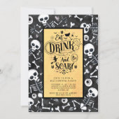 スカル&ボーンバッシュハロウィーン 招待状 (正面)