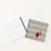 スカル – ボーンホワイトとこうもりブラック ノートブック (内部)