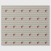 スカル – ボーンホワイトとこうもりブラック ラッピングペーパー (フラット)