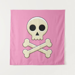 スカル（ボーン付き） タペストリー