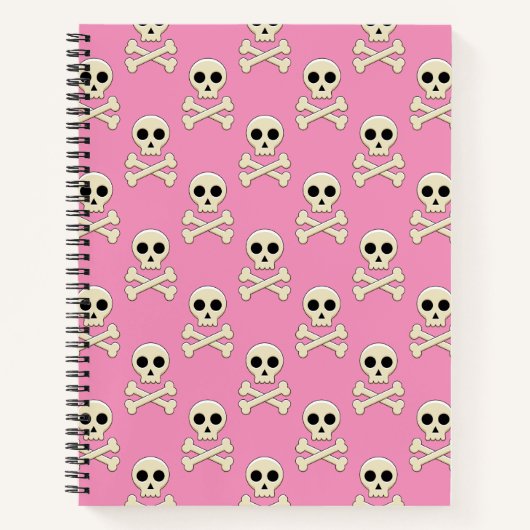 スカル（ボーン付き） ノートブック (正面)