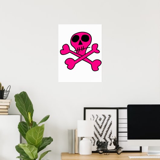 スカル ポスター (ホームオフィス)