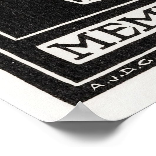 スカル ポスター (角)