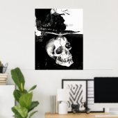 スカル ポスター (ホームオフィス)