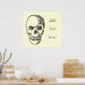 スカル ポスター (キッチン)