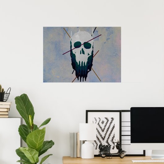 スカル ポスター (ホームオフィス)