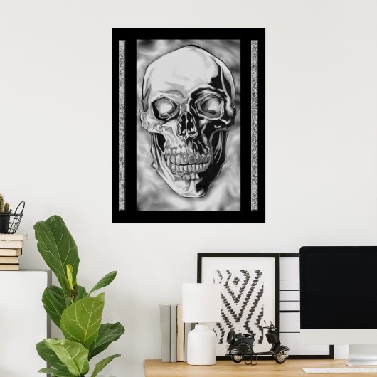 スカル ポスター (ホームオフィス)
