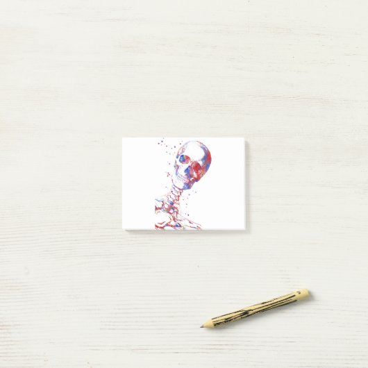 スカル ポストイット (デスク上)