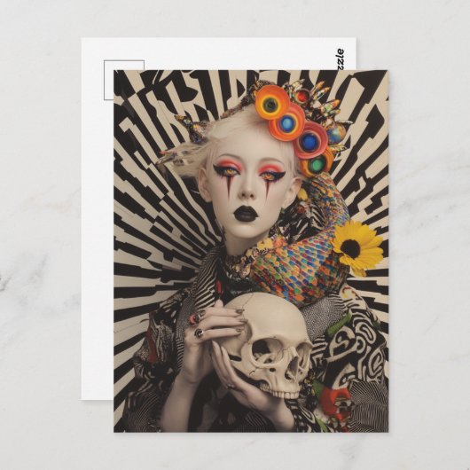 スカル ポストカード (正面/裏面)