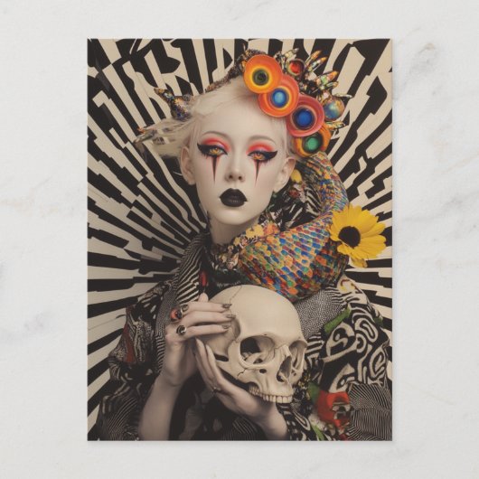 スカル ポストカード (正面)