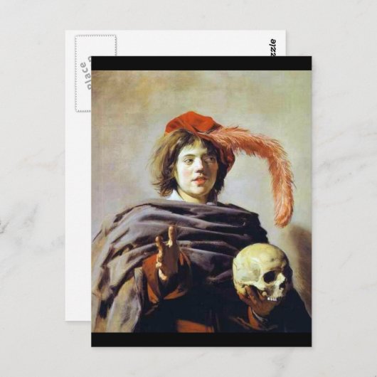 スカル ポストカード (正面/裏面)