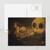 スカル ポストカード (正面/裏面)