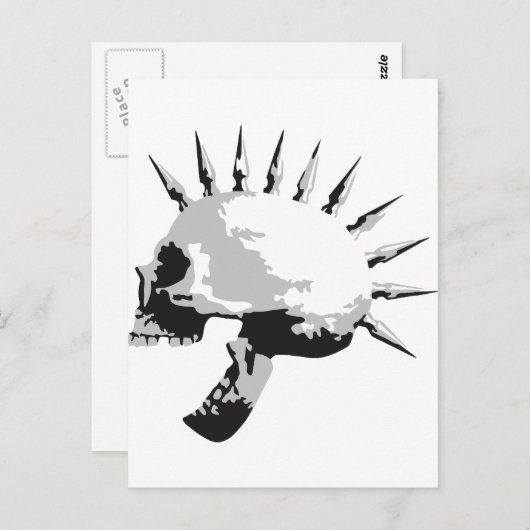 スカル ポストカード (正面/裏面)