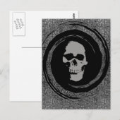 スカル ポストカード (正面/裏面)