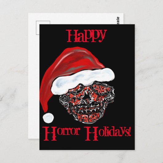 スカル ポストカード (正面/裏面)