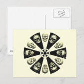 スカル ポストカード (正面/裏面)