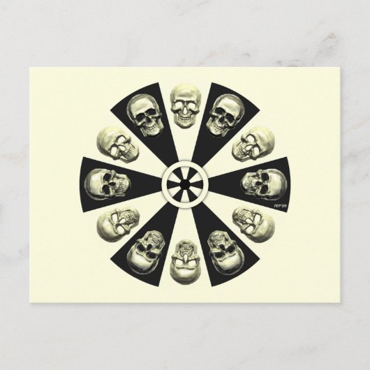 スカル ポストカード (正面)