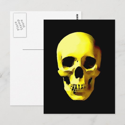 スカル ポストカード (正面/裏面)