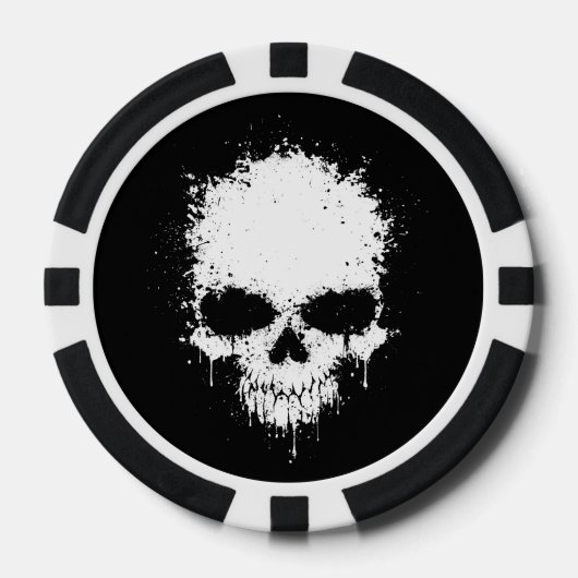 スカル ポーカーチップ (正面)