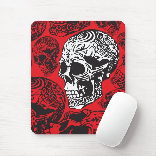 スカル マウスパッド (マウス)