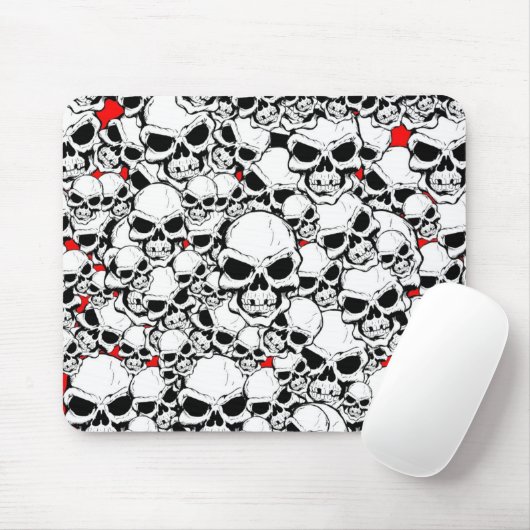 スカル マウスパッド (マウス)
