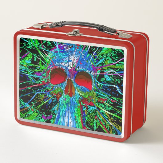 スカル メタルランチボックス (正面)