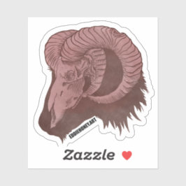 スカル – ヤギ シール