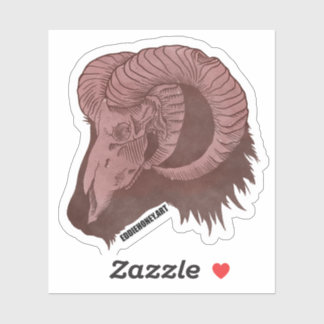 スカル – ヤギ シール