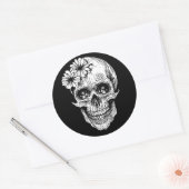スカル ラウンドシール (封筒)