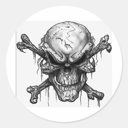 スカル ラウンドシール (正面)