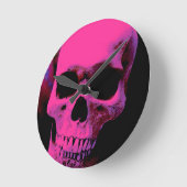 スカル ラウンド壁時計 (傾斜)