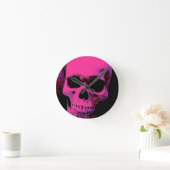 スカル ラウンド壁時計 (ホーム)