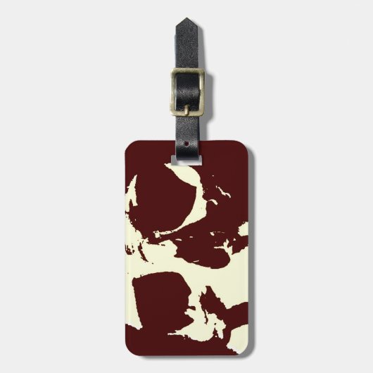 スカル ラゲッジタグ (正面縦)