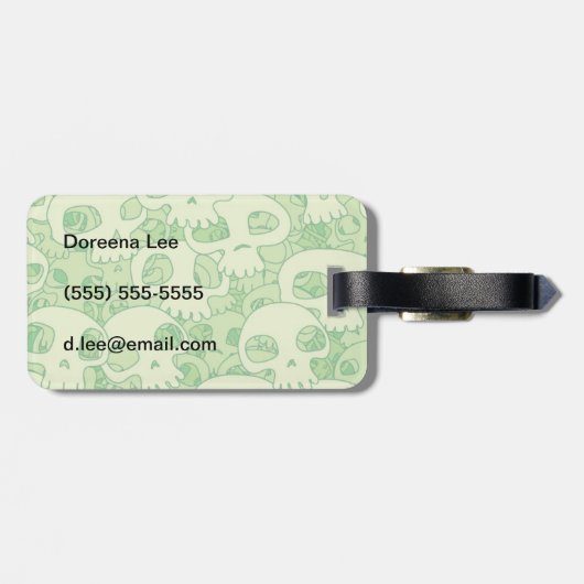 スカル ラゲッジタグ (裏面横)