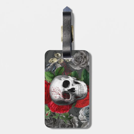 スカル ラゲッジタグ (裏面縦)