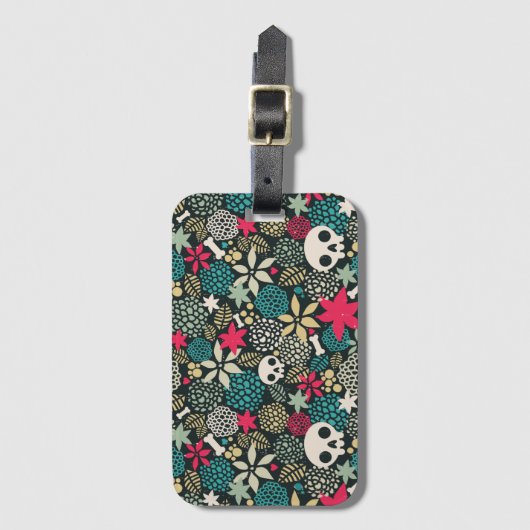 スカル ラゲッジタグ (正面縦)