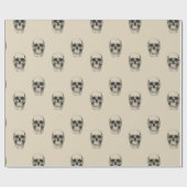 スカル ラッピングペーパー (フラット)