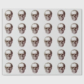 スカル ラッピングペーパー (フラット)