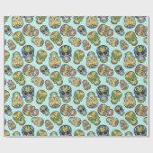 スカル ラッピングペーパー (フラット)