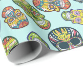 スカル ラッピングペーパー (ロールコーナー)