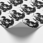 スカル ラッピングペーパー (角)