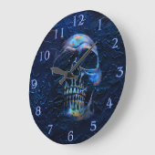 スカル ラージ壁時計 (傾斜)