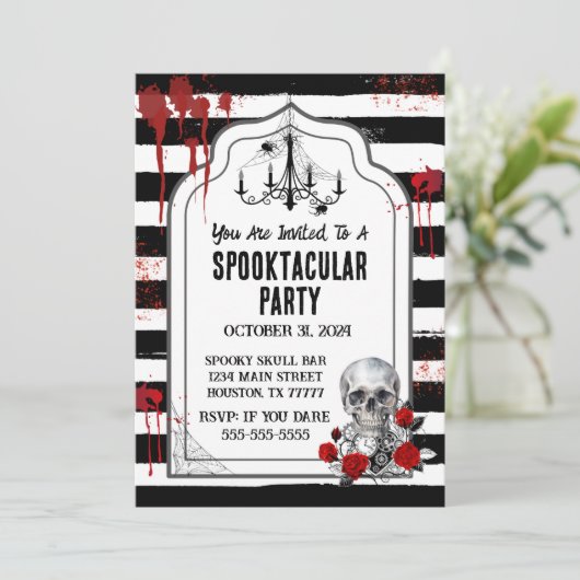 スカル&ローズ 招待状 (スタンド正面)