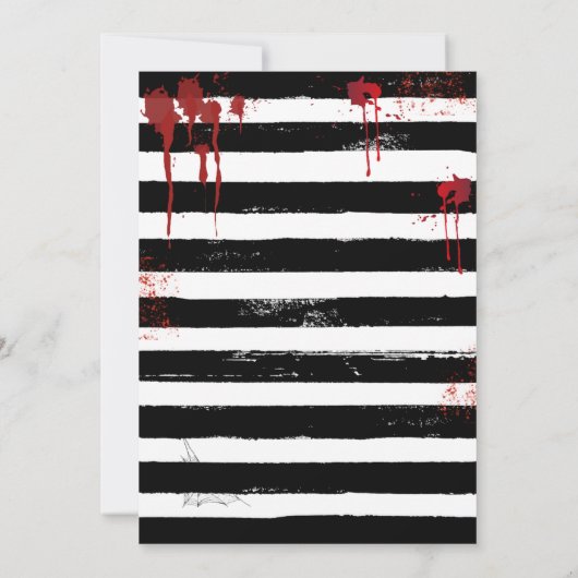 スカル＆ローズ 招待状 (裏面)