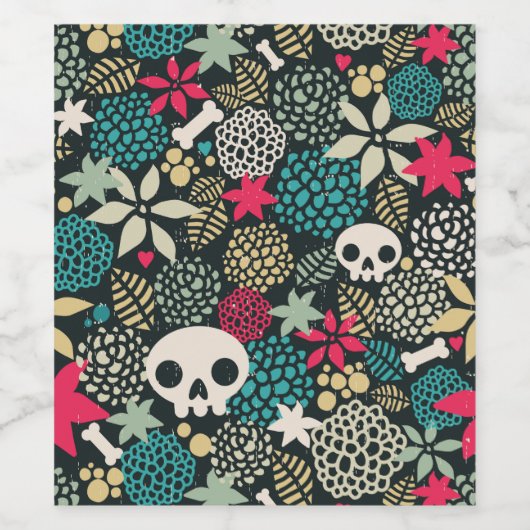 スカル ワインラベル (シングルラベル)