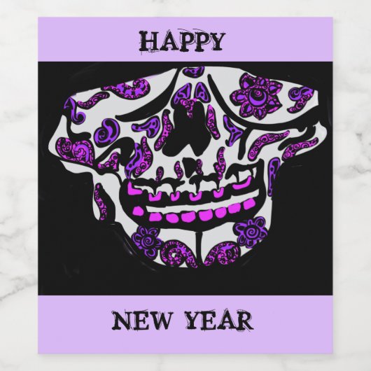 スカル ワインラベル (シングルラベル)