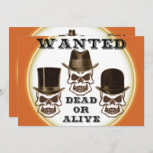 スカル·ワンデッド/アライブ·招待状 招待状 (正面/裏面)