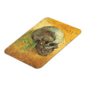 スカル:ヴィンセント・ヴァン・ゴッホ、ヴィンテージ印象派 マグネット (左側)